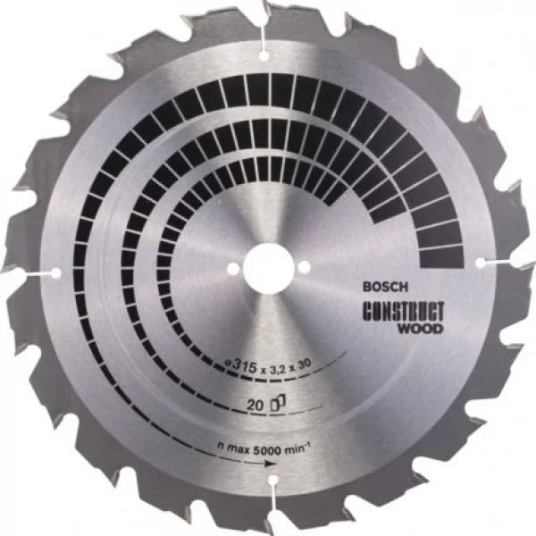 Bosch standard for construct wood lama per sega da banco 315x30 mm per legno 2608640691 - dettaglio 1