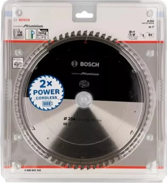 Bosch standard for aluminium lama per troncatrici 254x30 mm per alluminio 2608842242 - dettaglio 2