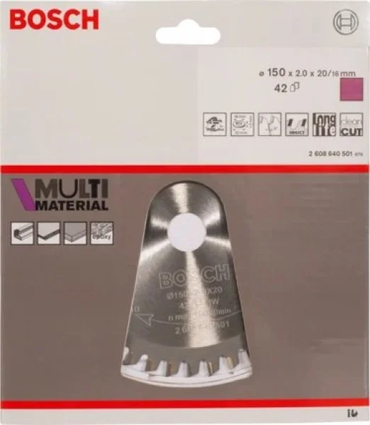 Bosch standard for multi material lama per sega circolare 150x20 mm multimateriale 2608640501 - dettaglio 2