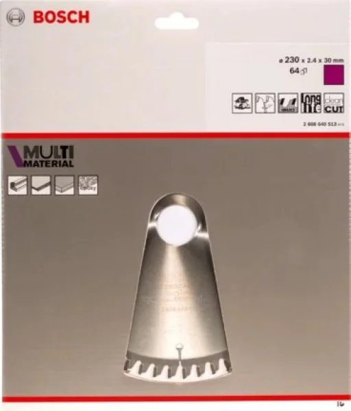 Bosch standard for multi material lama per sega circolare 230x30 mm multimateriale 2608640513 - dettaglio 2