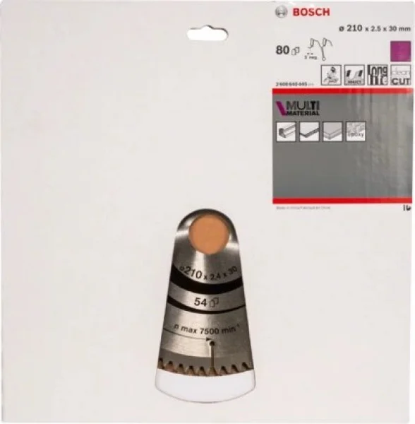 Bosch standard for multi material lama per troncatrice 210x30 mm per multimateriale 2608640445 - dettaglio 2