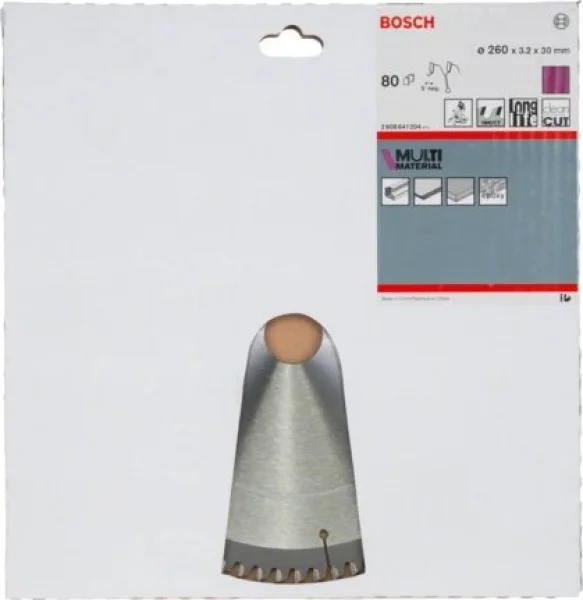 Bosch standard for multi material lama per troncatrice 260x30 mm per multimateriale 2608641204 - dettaglio 2
