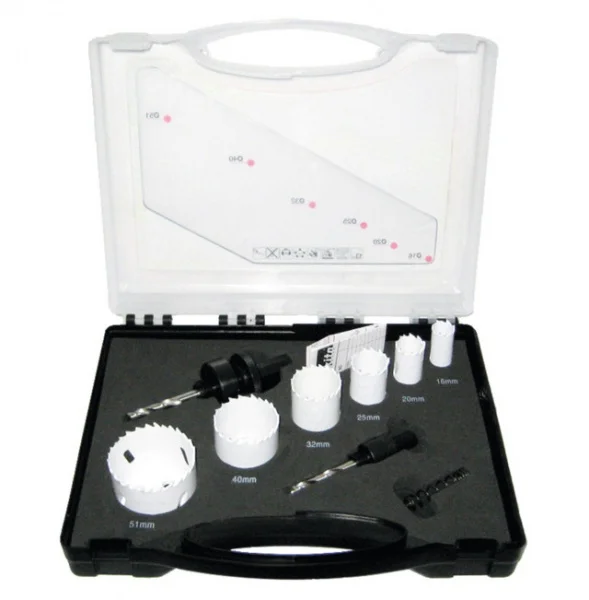 Makita d-16944 set di seghe a tazza bimetalliche per elettricisti 9 pz. - dettaglio 1