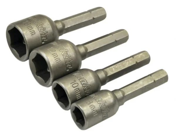 Makita b-57554 set di bussole magnetiche 1/4 esagonali 4 pz. - dettaglio 1