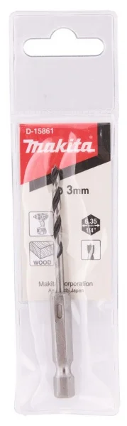 Makita punta attacco rapido 1/4 per legno - dettaglio 2