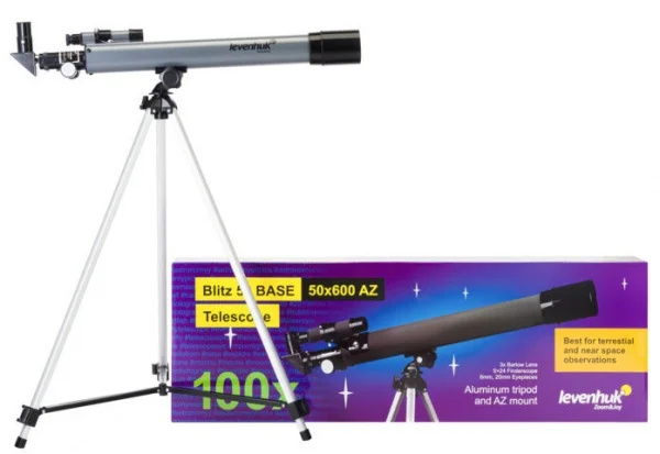 Levenhuk blitz 50 base telescopio rifrattore acromatico 77098 - dettaglio 2