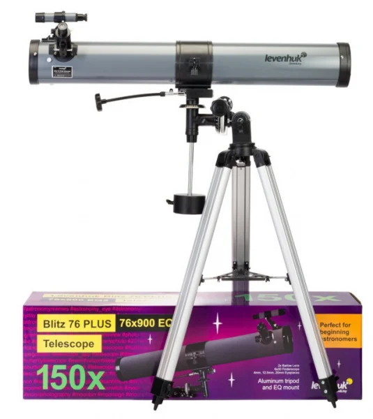 Levenhuk blitz 76 plus telescopio riflettore newtoniano 77104 - dettaglio 2