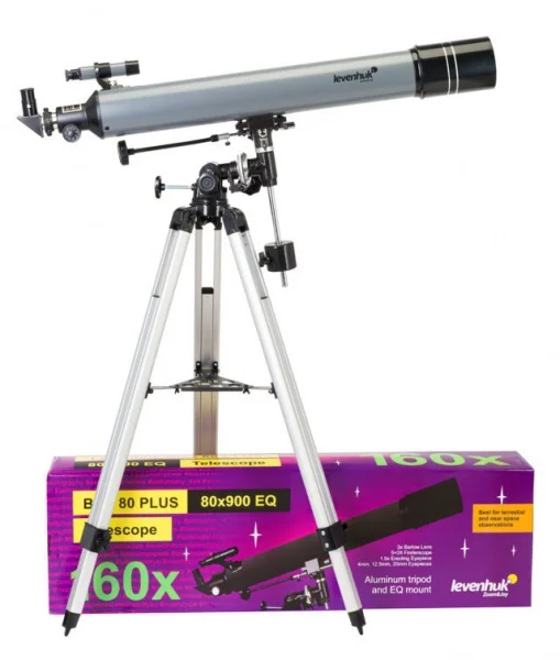 Levenhuk blitz 80 plus telescopio rifrattore acromatico 77110 - dettaglio 2