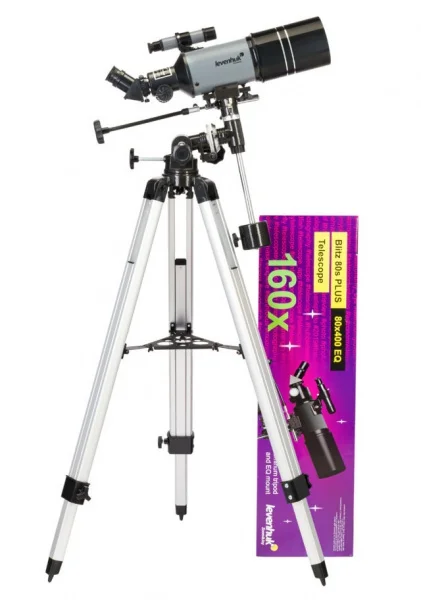 Levenhuk blitz 80s plus telescopio rifrattore acromatico 77109 - dettaglio 2