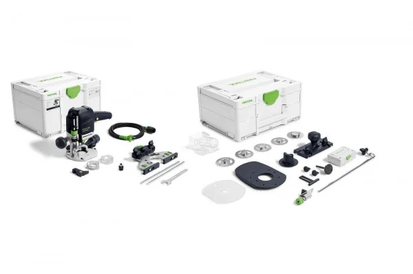 Festool OF 1010 REBQ-Set Fresatrice verticale 1010 W con accessori - 578049