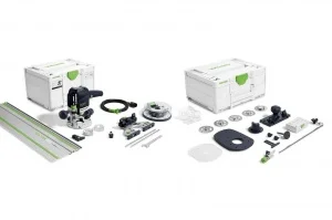 Festool OF 1010 REBQ-FS-Set+Box Fresatrice verticale 1010 W con binario e frese - 578053
