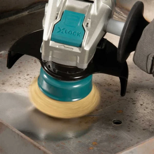 Makita D-73433 Spazzola a tazza 75 mm X-Lock con filo rivestito per acciaio - D-73433