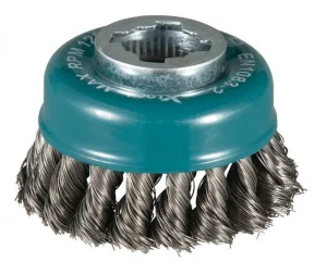 Makita d-73374 spazzola a tazza 80 mm x-lock a filo intrecciato per acciaio - dettaglio 1