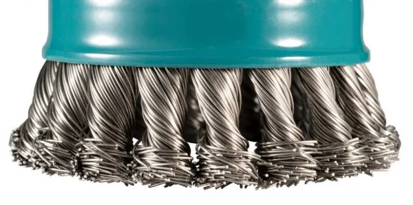 Makita D-73330 Spazzola a tazza Inox 80 mm X-Lock a filo intrecciato per acciaio - D-73330