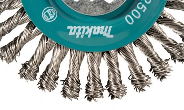 Makita d-73368 spazzola a ruota x-lock filo inox intrecciato stringer per acciaio - dettaglio 2
