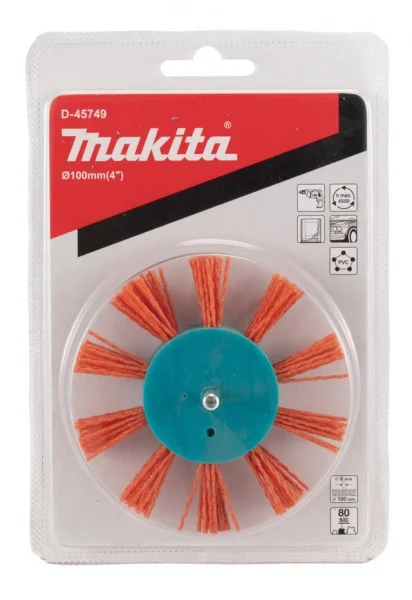 Makita d-45749 spazzola per trapani nylon flap a grana grossolana - dettaglio 3
