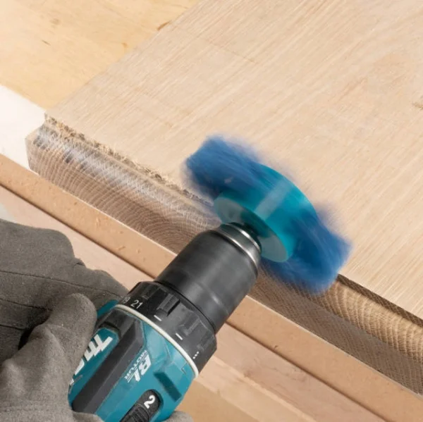 Makita d-45755 spazzola per trapani nylon flap a grana fine - dettaglio 2