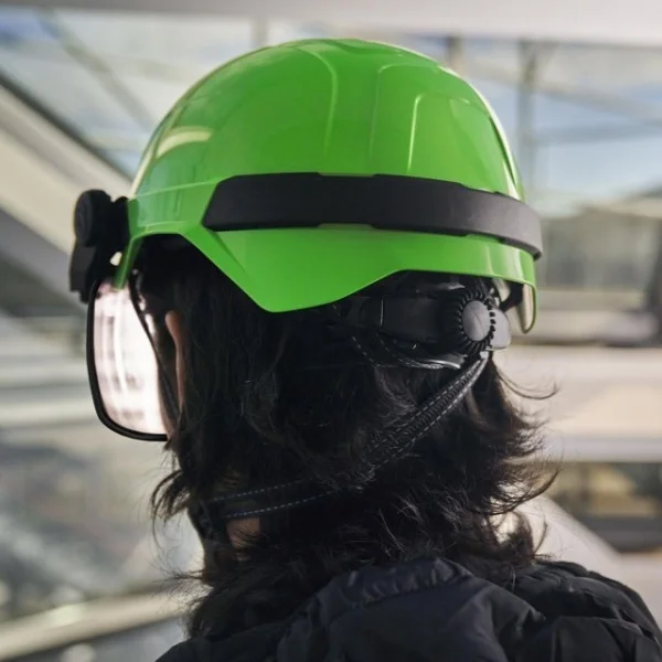 U-power antares casco di protezione da lavoro verde fluo hs001vf - dettaglio 3