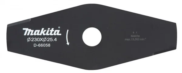 Makita d-66058 lama in metallo a 2 denti per decespugliatore - dettaglio 1