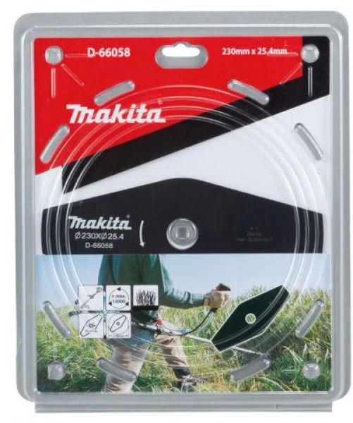 Makita d-66058 lama in metallo a 2 denti per decespugliatore - dettaglio 2