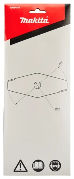 Makita 198345-9 lama in metallo a 2 denti per decespugliatore - dettaglio 3