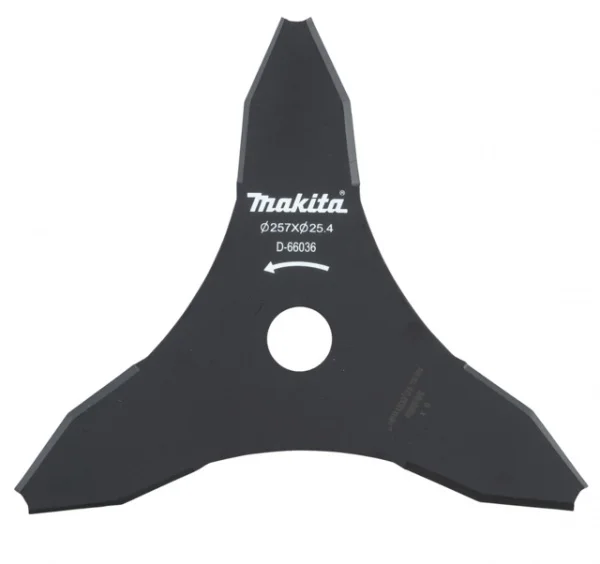 Makita d-66036 lama in metallo a 3 denti per decespugliatore - dettaglio 1