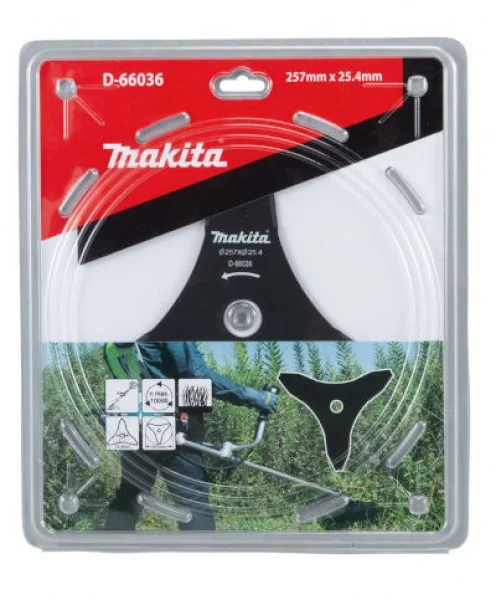 Makita d-66036 lama in metallo a 3 denti per decespugliatore - dettaglio 2