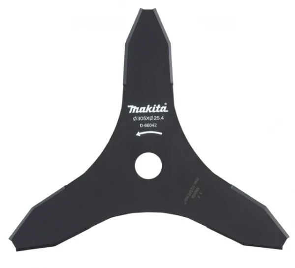 Makita d-66042 lama in metallo a 3 denti per decespugliatore - dettaglio 1