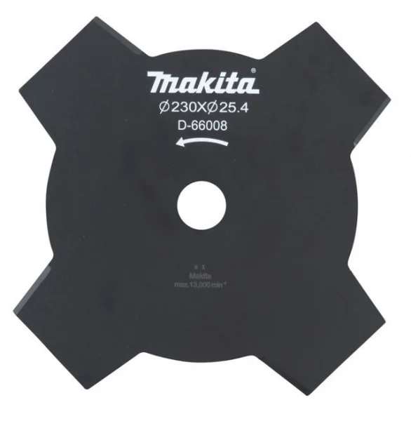 Makita d-66008 lama in metallo a 4 denti per decespugliatore - dettaglio 1