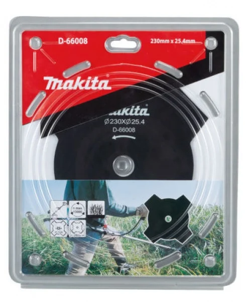 Makita d-66008 lama in metallo a 4 denti per decespugliatore - dettaglio 2