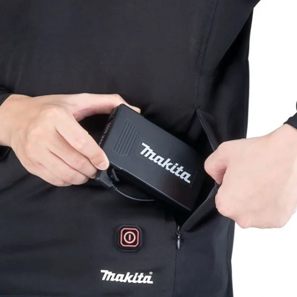 Makita dcx201c maglia termica con cerniera cxt - lxt senza batteria - dettaglio 5