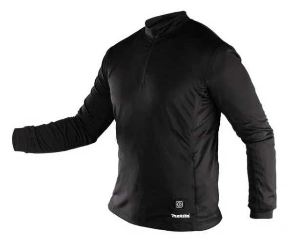 Makita dcx201a maglia termica cxt - lxt con zip e powerbank - dettaglio 1