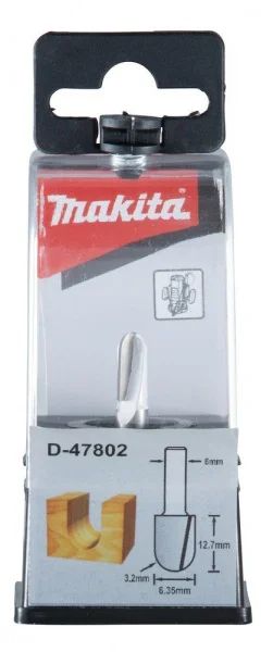 Makita Fresa a raggio concavo con gambo 8 mm