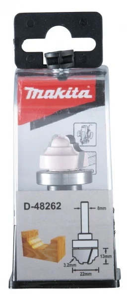 Makita fresa ad ogiva classica con gambo 8 mm - dettaglio 2