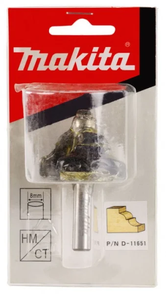 Makita fresa ad ogiva romana classica con gambo 8 mm - dettaglio 2