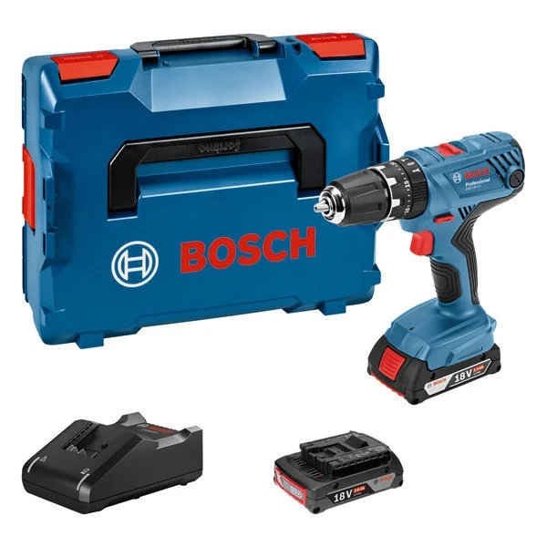Bosch gsb 18v-21 trapano avvitatore battente 18v con due batterie - dettaglio 1