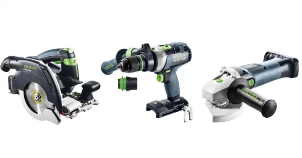 Festool HKC 55/TPC 18/AGC 18/TB 137 Combo Set di elettroutensili per falegnameria 18 V - 578025
