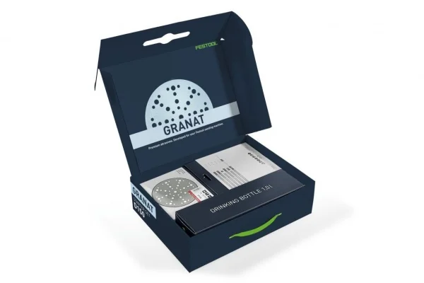 Festool stf d150/48 gr-set p kit dischi abrasivi granat 150 mm 60 pz. con borraccia 578131 - dettaglio 2