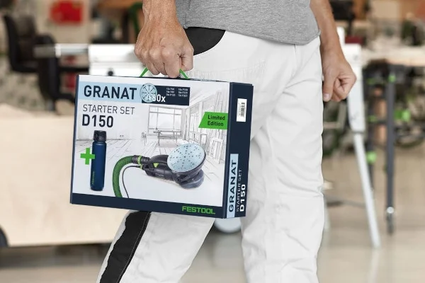 Festool stf d150/48 gr-set p kit dischi abrasivi granat 150 mm 60 pz. con borraccia 578131 - dettaglio 5