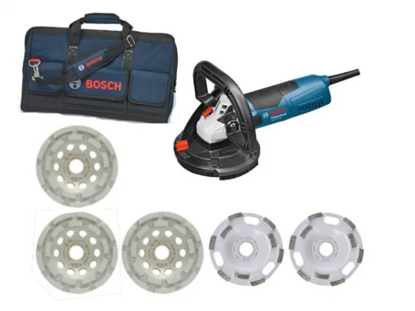 Bosch KIT GBR 15 CAG Kit levigatrice per calcestruzzo con tazze diamantate