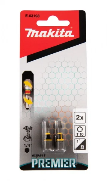 Makita impact premier inserto torx torsion gold 1/4 da 25 mm 2 pz. - dettaglio 3
