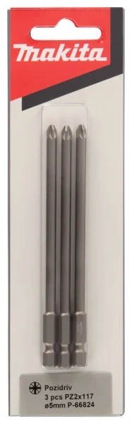 Makita p-66824 inserto 117 mm a croce pz2 per autoalimentati 3 pz. - dettaglio 3