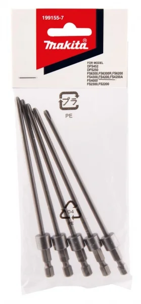 Makita 199155-7 inserto 130 mm a croce ph2 5 pz. - dettaglio 2