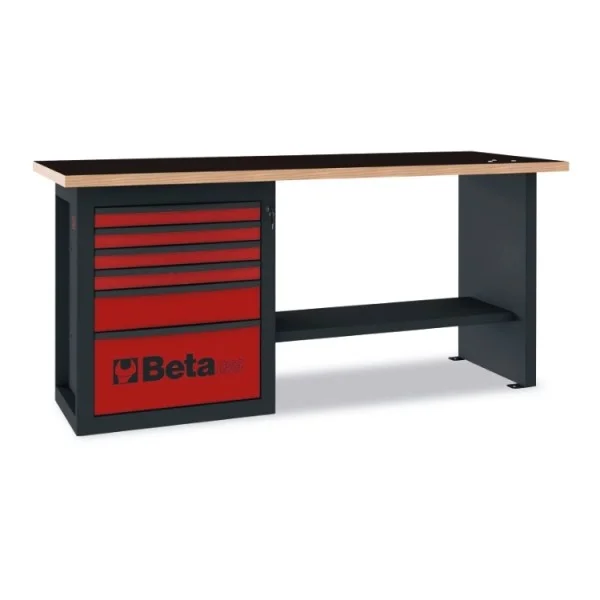 Beta c59a banco da lavoro endurance rosso con cassettiera 059000051 - dettaglio 1