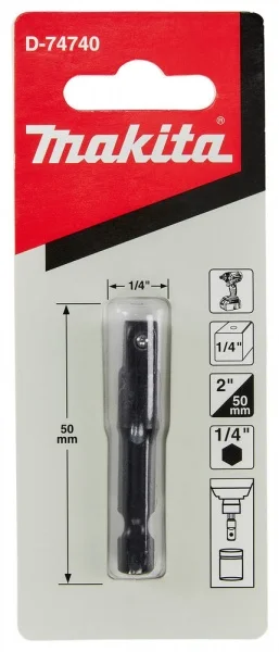 Makita d-74740 adattatore 50 mm per bussole 1/4" - dettaglio 2