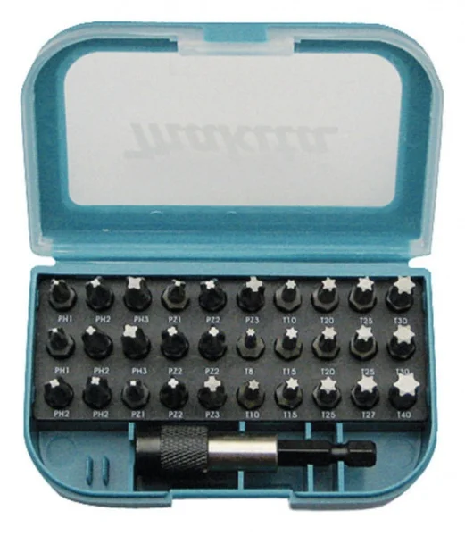 Makita p-73374 astuccio con inserti a croce phillips e torx 31 pz. - dettaglio 1