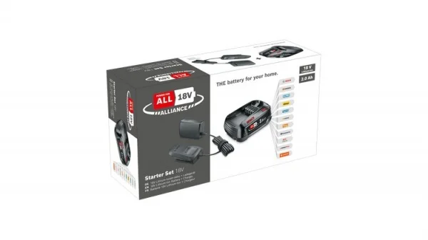 Bosch hobby starter set 18 v alliance batteria 2,0 ah e caricabatterie 1600a02ck7 - dettaglio 3
