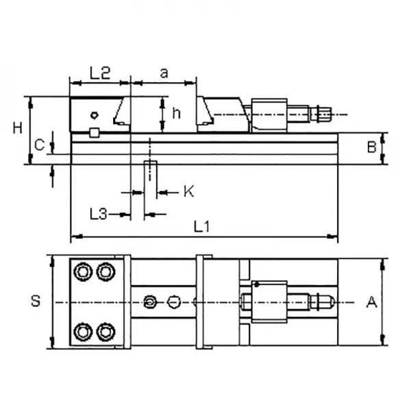Fervi m011/150/300 morsa di precisione 150x300 mm - dettaglio 2