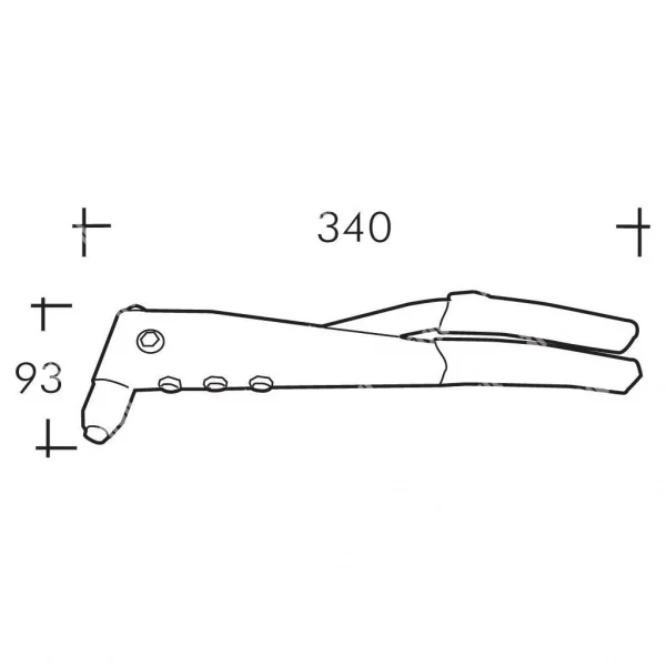 Rivit riv6 rivettatrice manuale per rivetti inox 2,4 - 4,8 mm 0110400 - dettaglio 2