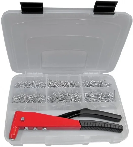 Rivit riv6cx kit rivettatrice manuale con rivetti a strappo in acciaio 500 pz. 4499400 - dettaglio 1